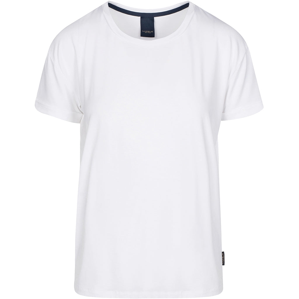 T-shirt fra Luxzuz. WHITE.