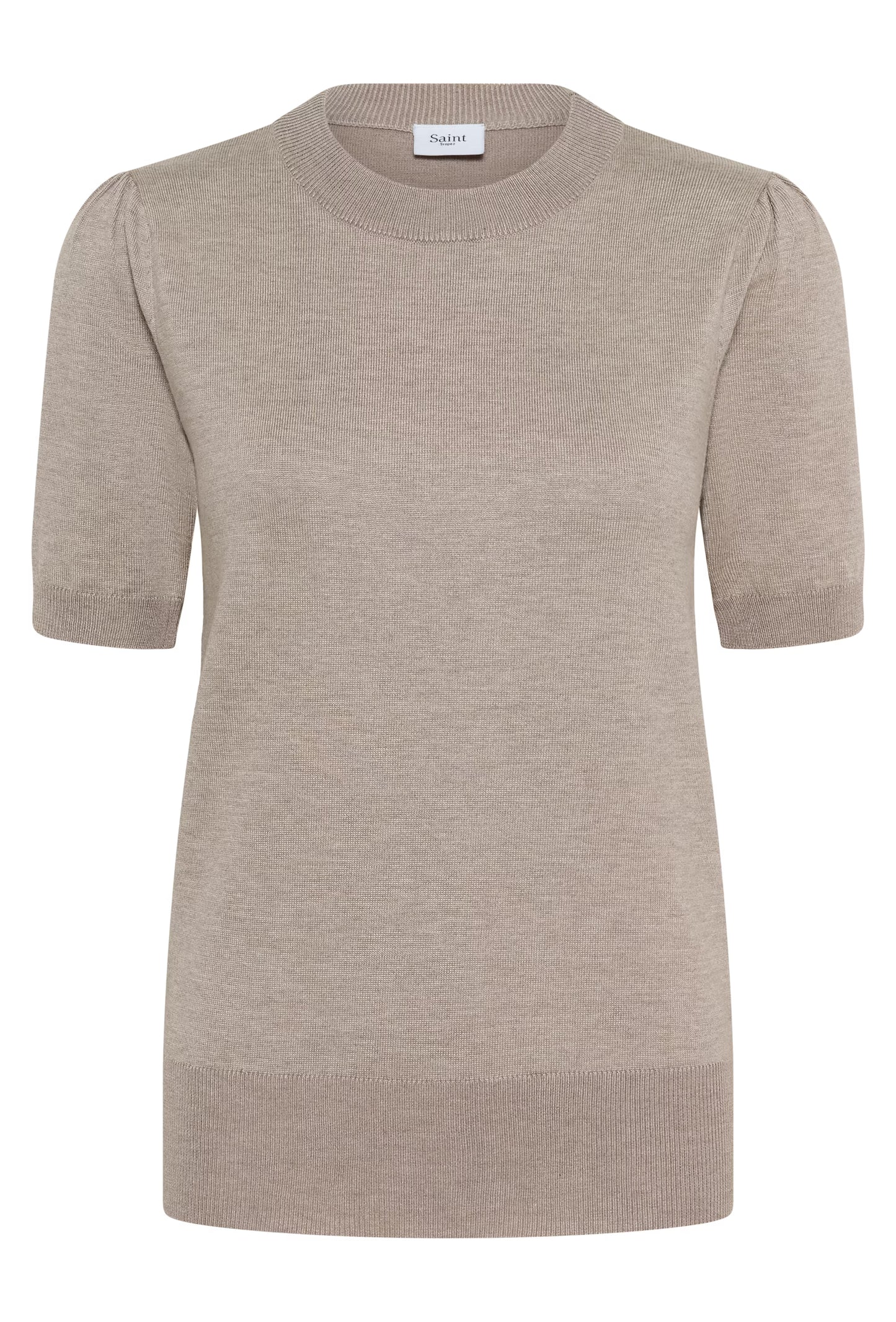 T-shirt, strk med rund hals