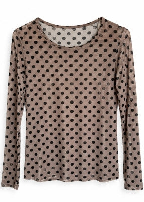 Bluse, Aura cashmere blouse dots