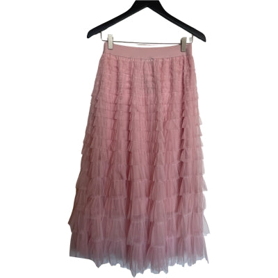 Qnuz: Skirt - 85 cm lang nederdel. Rosa