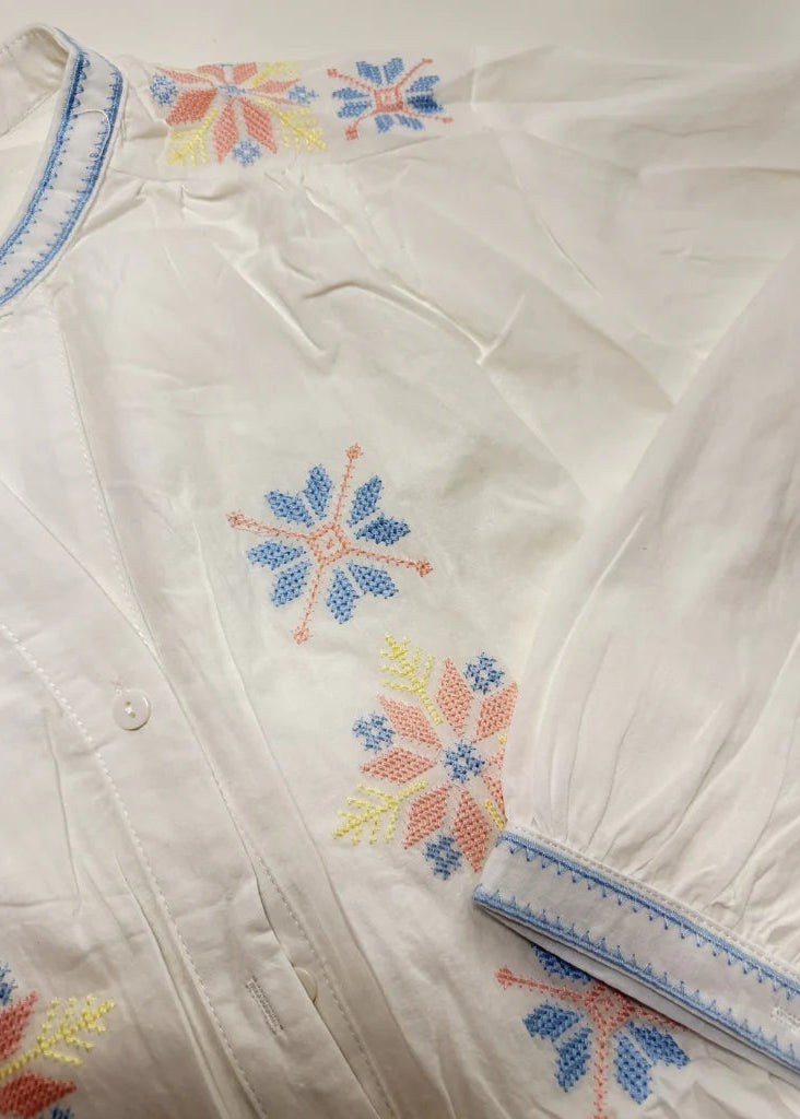 Skjorte, Boheme m. broderi