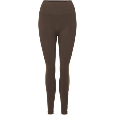 Leggings: Saga fra Tim & Simonsen, High Waist. Brun.