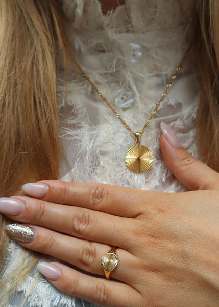 Sunny Necklace - 18 karat guldbelagt