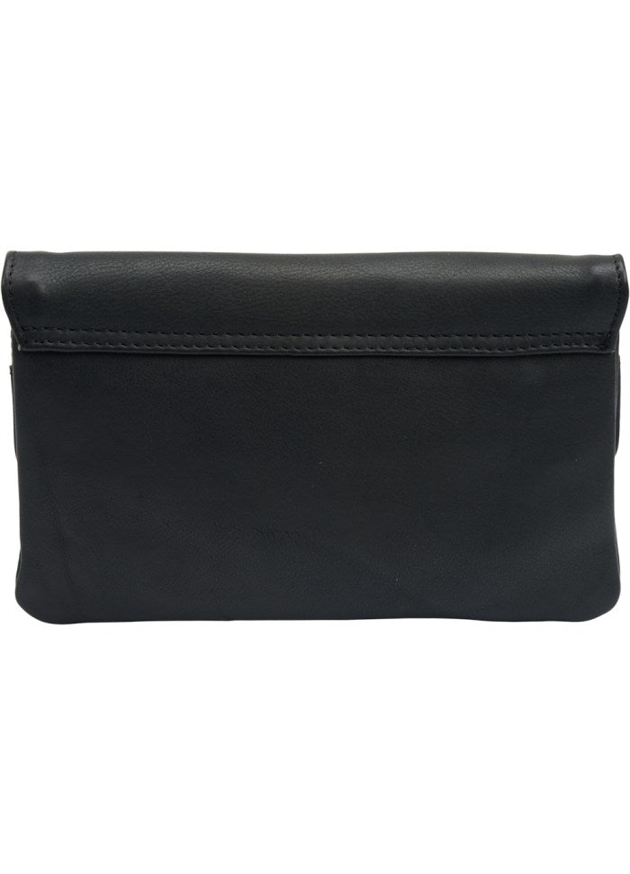 Stor pungI / Clutch - Siff Big Purse fra Tim & Simonsen. Sort