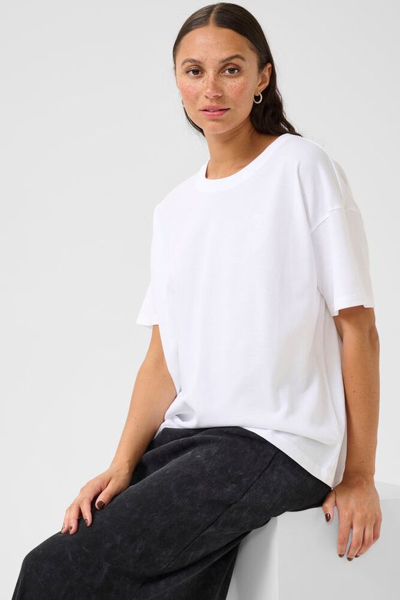 T-shirt, Pirrie. Hvid