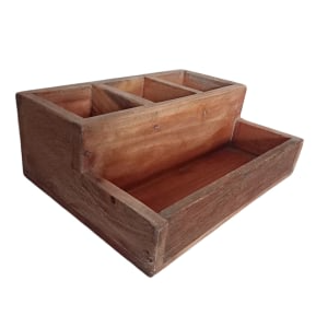 Trækasse af genbrugstræ. UDSOLGT