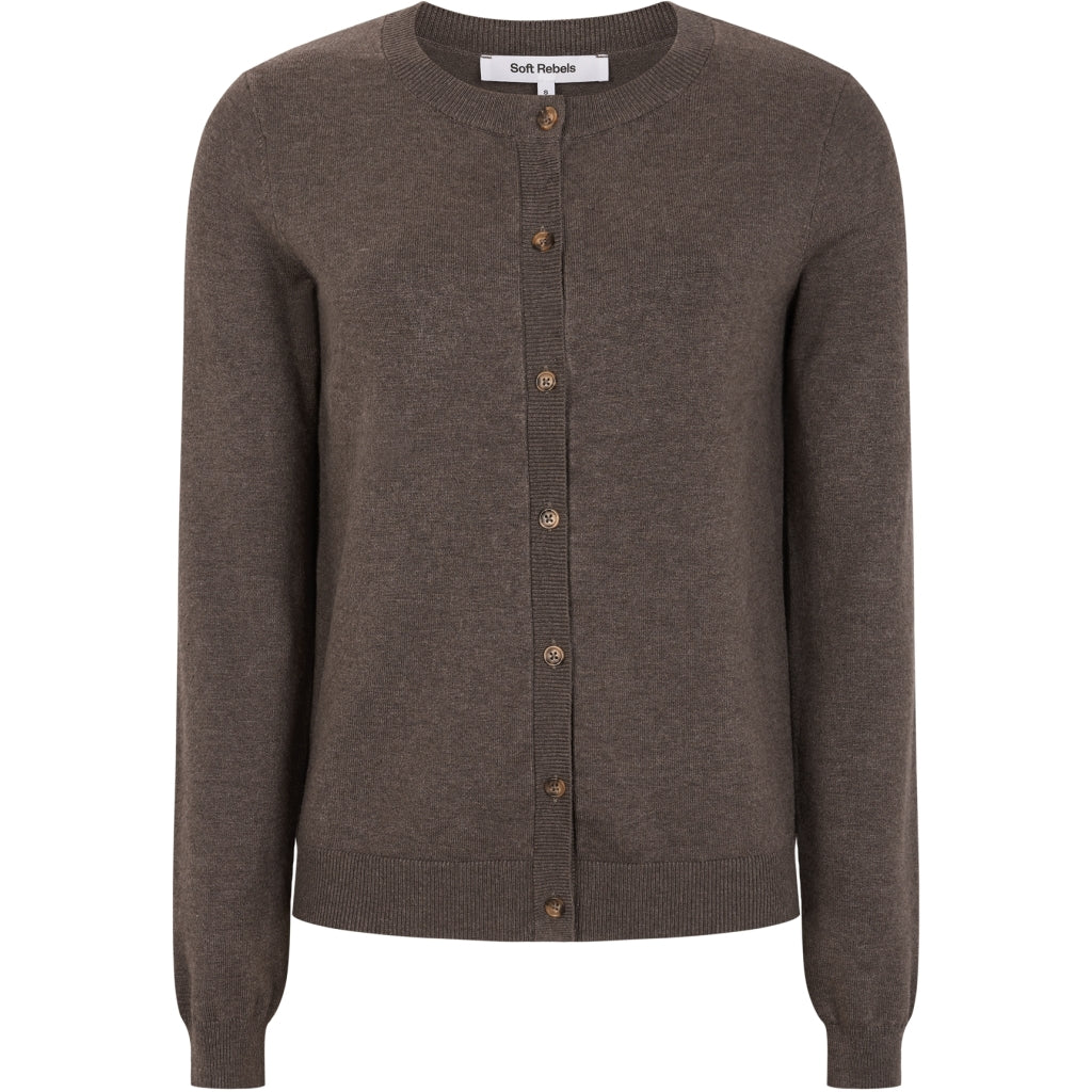 Cardigan knit, SR Marla. Brun/kaffe