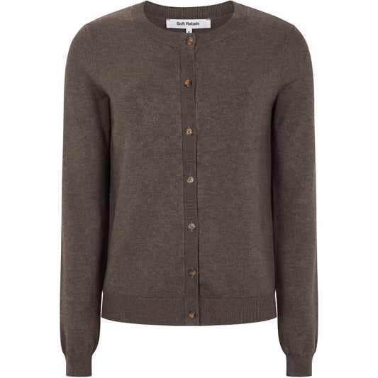 Cardigan knit, SR Marla. Brun/kaffe