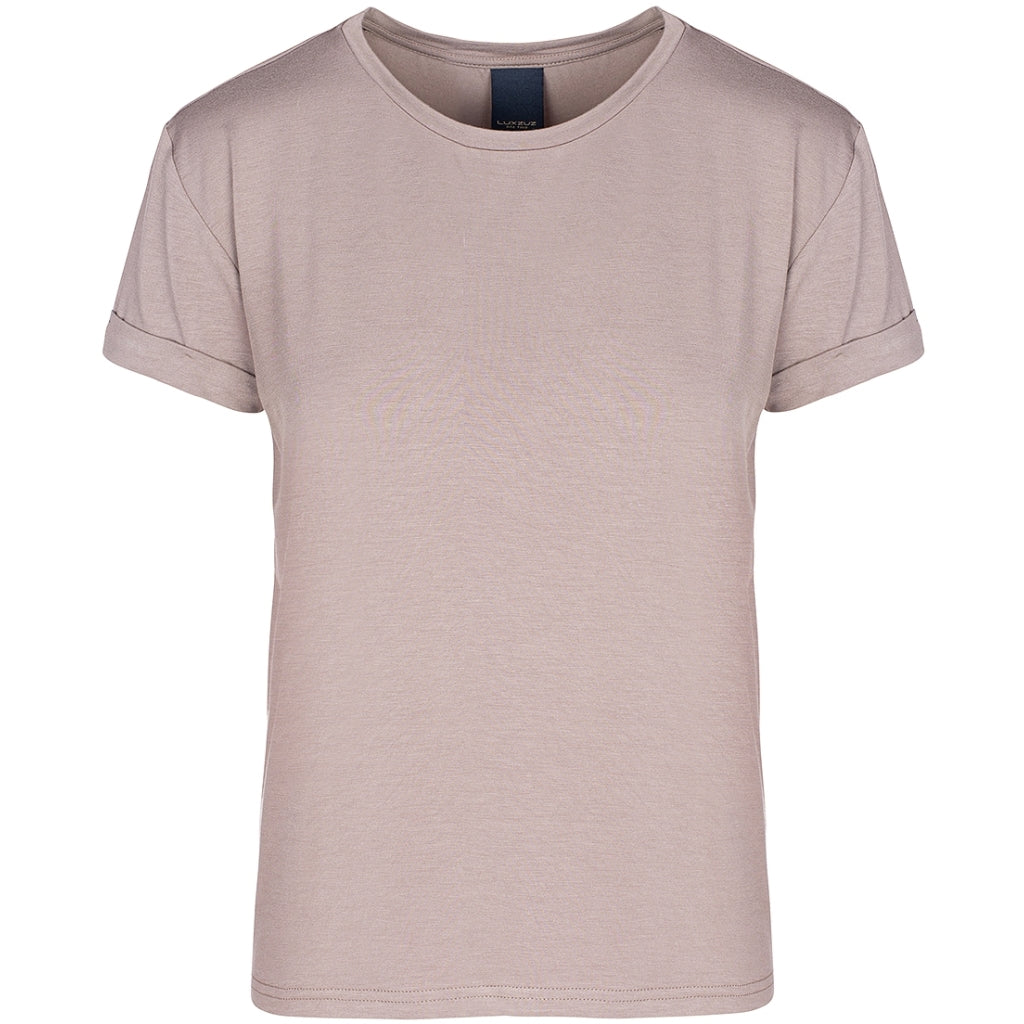 T-shirt fra Luxzuz, Farve: DRIFTWOOD.