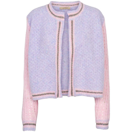Cardigan, fineste rosa,lilla
