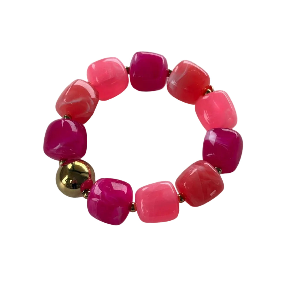 Armbånd, pink/rød