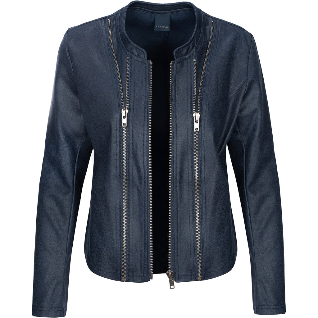 Jakke i imiteret skind "Athena Faux Leather Jacket" fra Luxzuz.