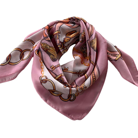 Tørklæde, rosamønstret