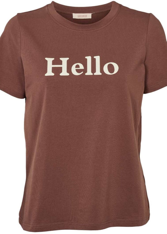 T-shirt, Hello
