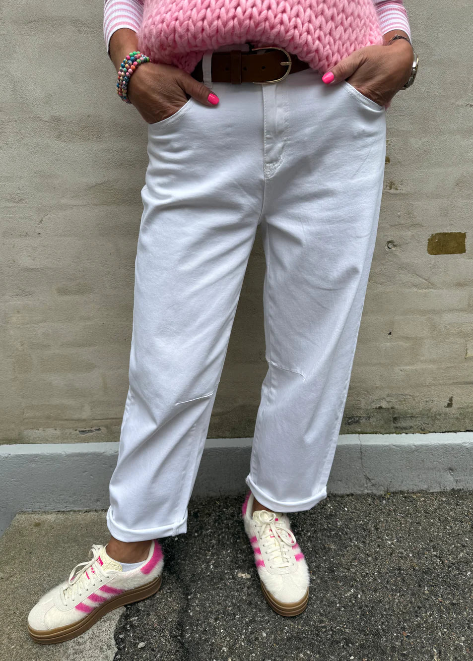 Jeans, hvid
