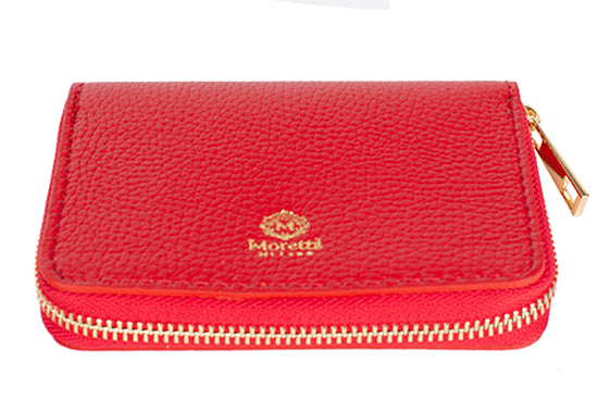 Wallet / pung fra Moretti Milano. Rød