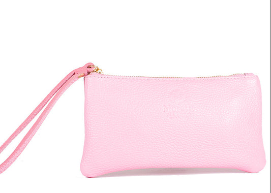 Taske/Cluch, sart lyserød.