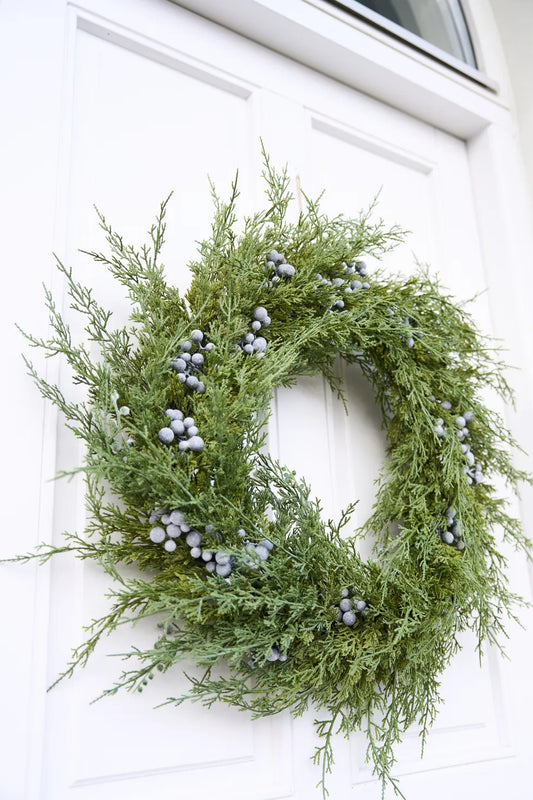 Thuja krans med bær. Evighedsgrønt