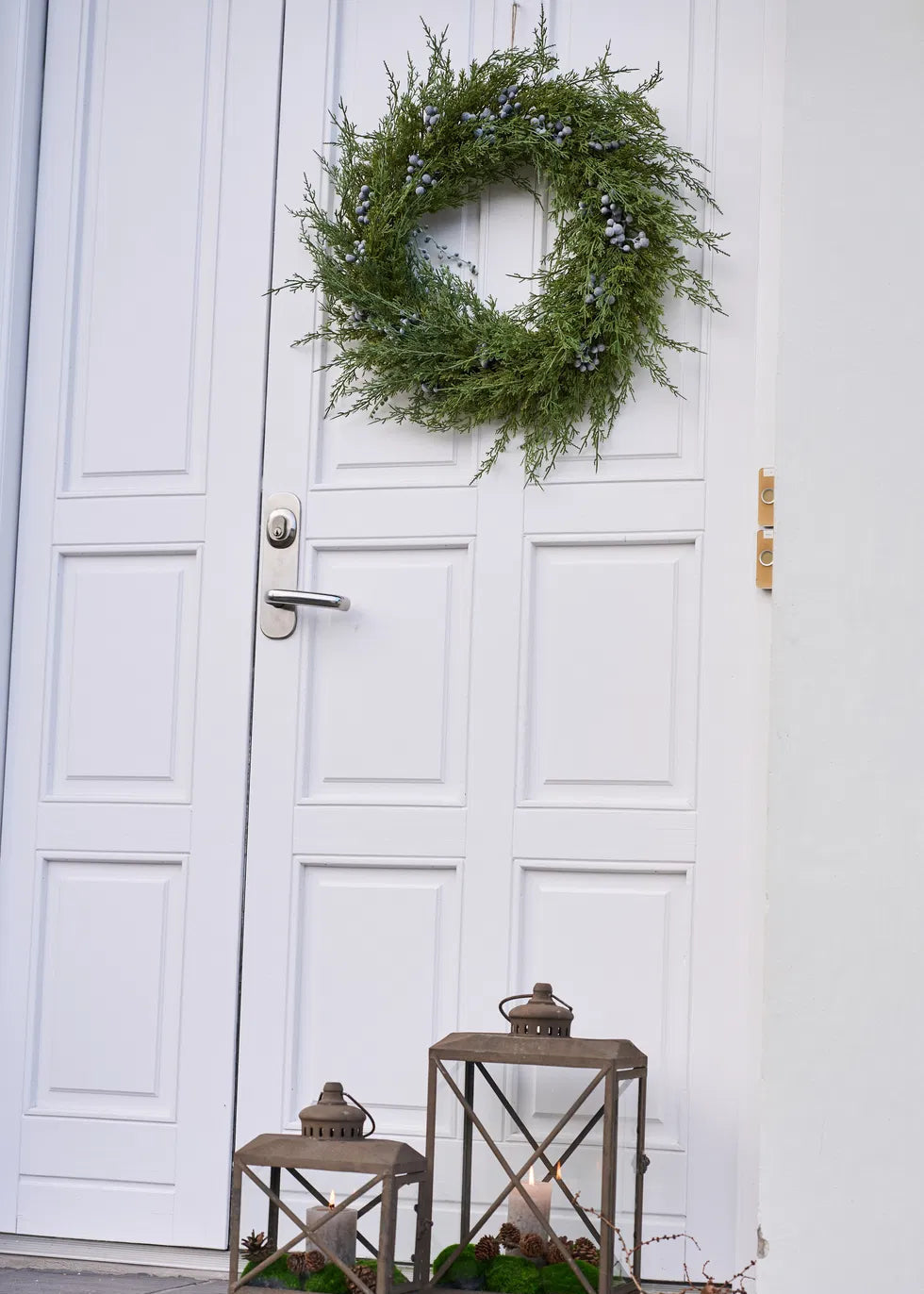 Thuja wreath w/berries. D60