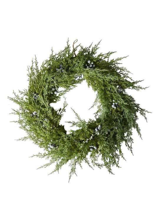Thuja wreath w/berries. D60