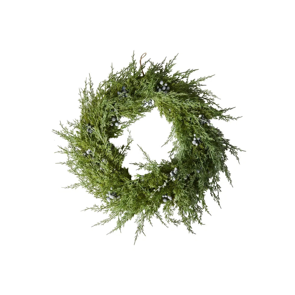 Thuja krans med bær. Evighedsgrønt