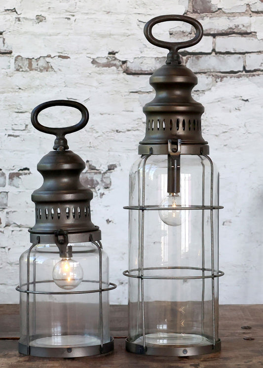 Lanterne, fransk Staldlanterne m. pære