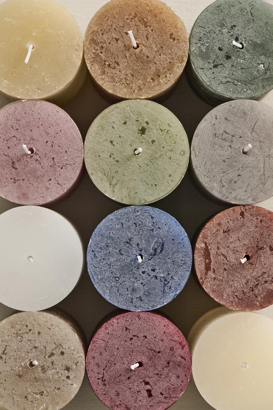 Stearinlys, rustiklys; honey