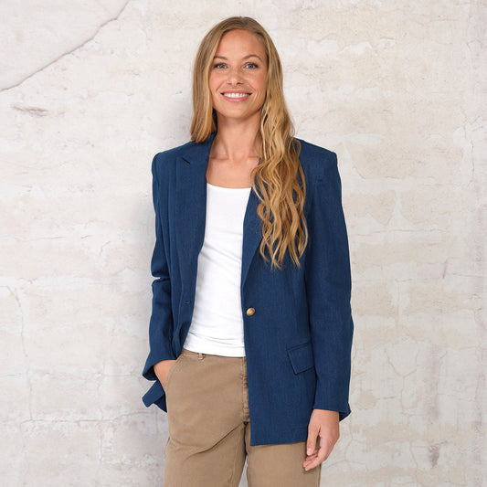 Prepair, blazer-Jakke, denim