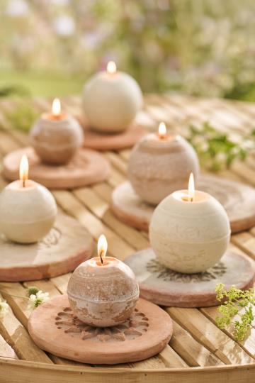 kuglelys, rustik Kit