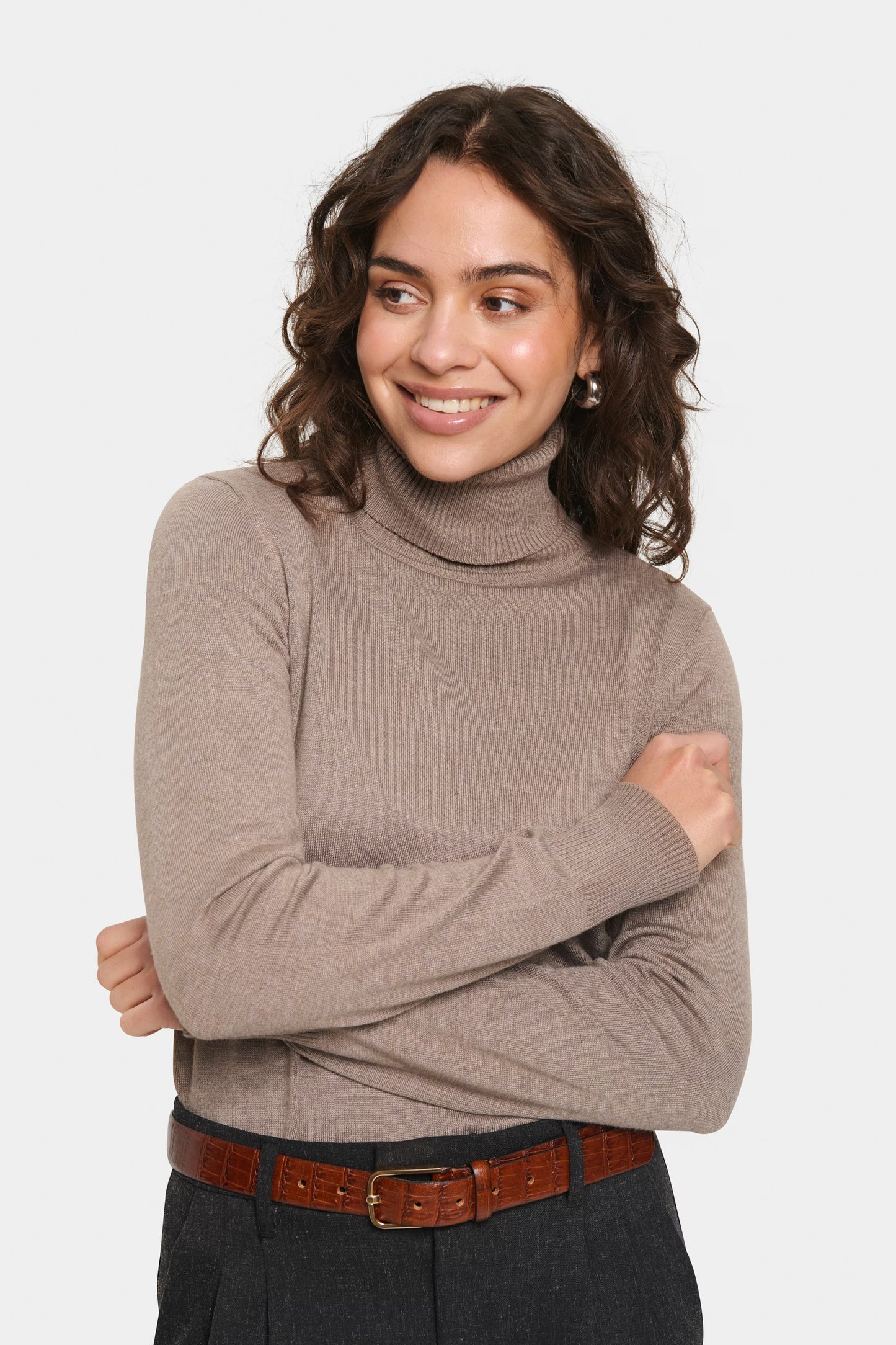 Strik; Rullekravesweater