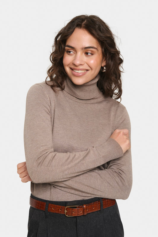 Strik; Rullekravesweater