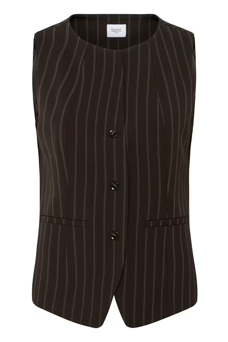 Vest, nålestribet