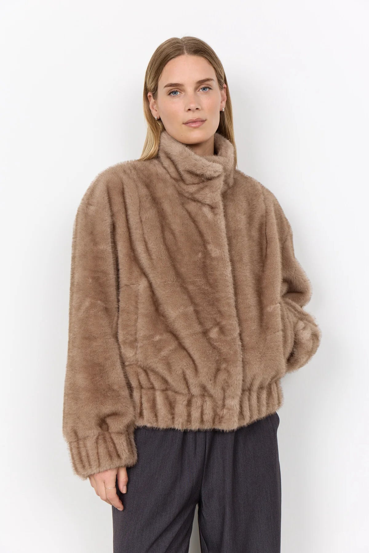 Jakke, fake fur