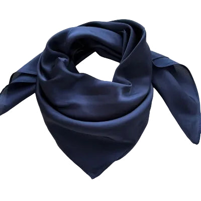 Tørklæde, marineblå/kongeblåt