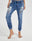 Rachel jeans w. patches - denim blue.