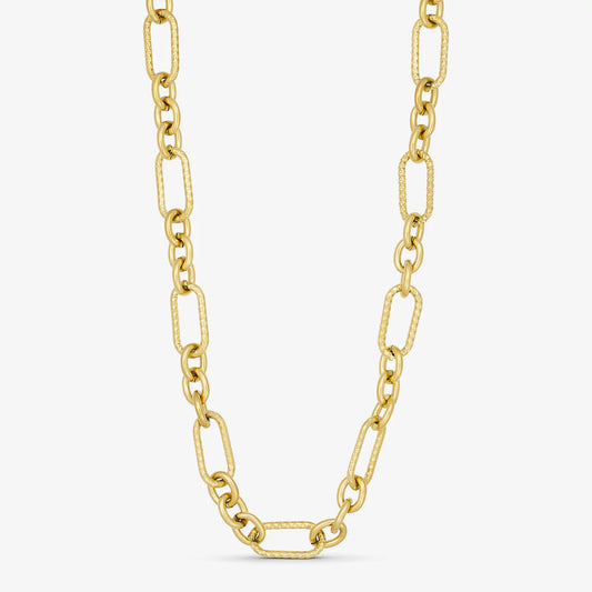 Big Chain Necklace - 18 karat guldbelagt