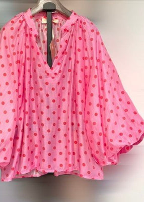 Skjorte, pink dot