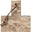 Marmor Skærebræt, Beige.  Cutting board, marble, beige, 30x15 cm