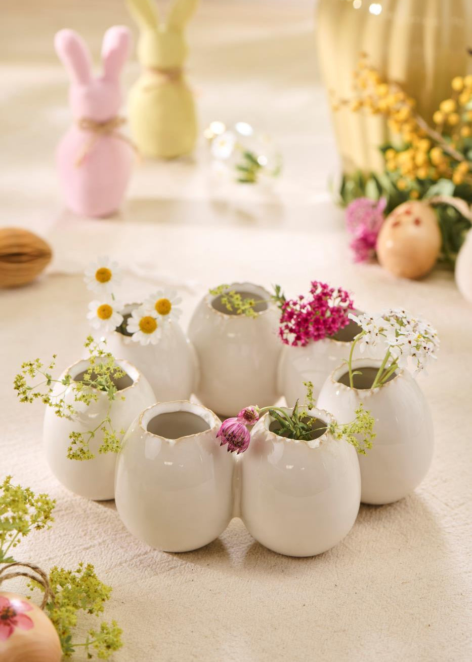 Vase t/7 blomster æggering