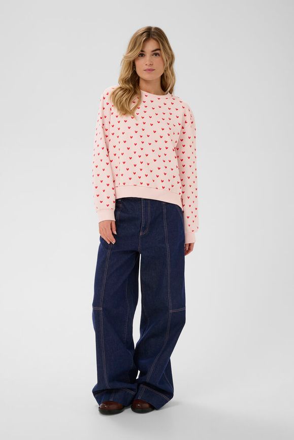 Sweatshirt "pink hearts#