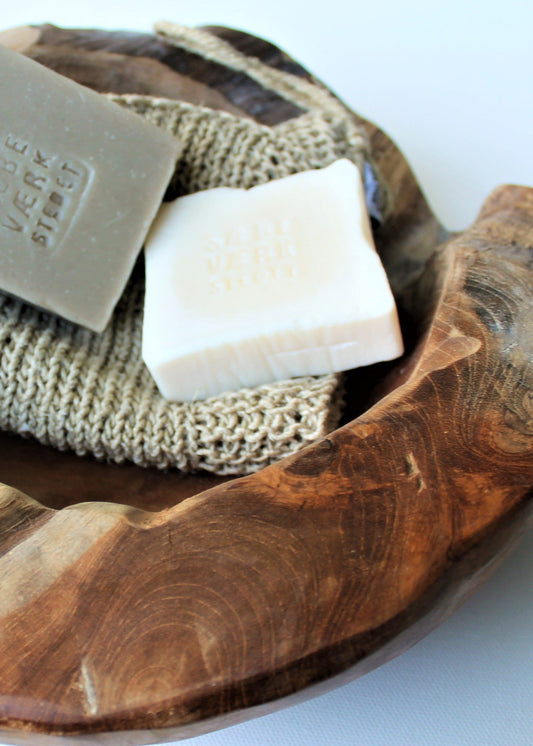 Teak træskål, Str. L (Ø30). UDSOLGT